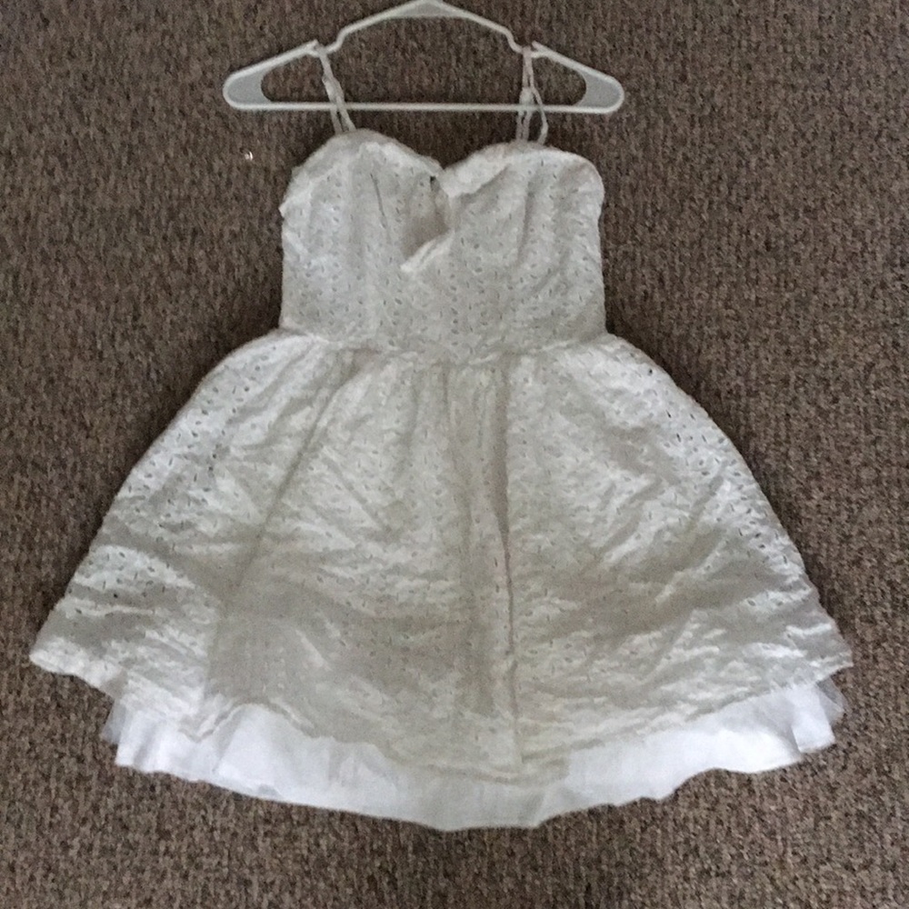 a white dress